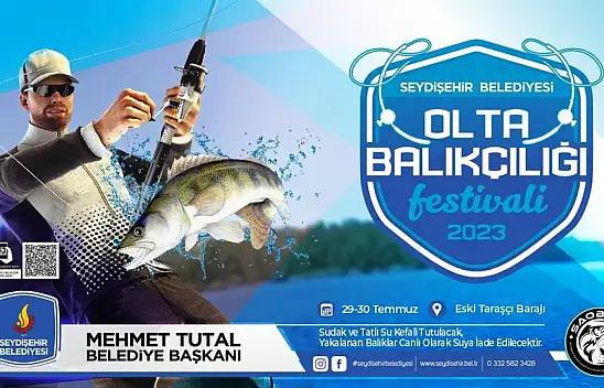 Konya'nın o belediyesinde olta balıkçılığı festivali