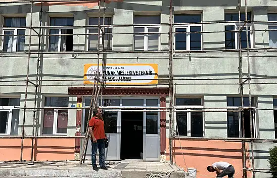 Konya'nın o ilçesinde okullar bakımdan geçiriliyor