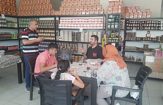 Konya'nın o ilçesinde yolculara sıcak tahin ikramı