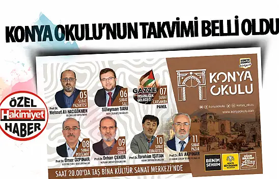 Konya Okulu, Alanında Uzman Konuşmacılarla Zenginleşen Haftalık Etkinliklerine Başlıyor