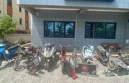 Konya polisi motosiklet hırsızlarına göz açtırmadı: 9 gözaltı