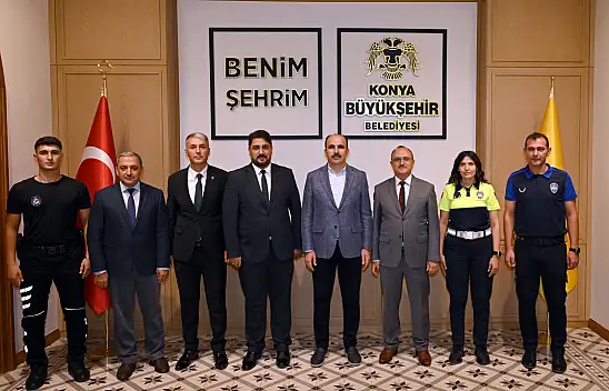 Konya Zabıta Teşkilatı'ndan Uğur İbrahim Altay'a ziyaret