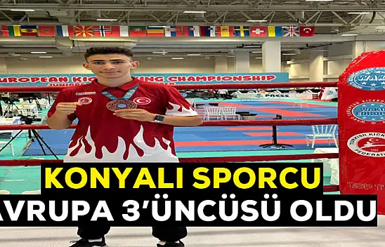 Konyalı sporcu Avrupa'da 3'üncü oldu