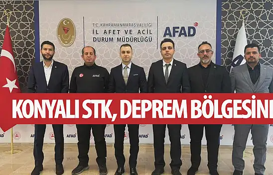 Konyalı STK, deprem bölgesinde!