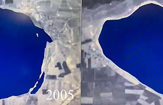 Kuraklık etkisini hissettirdi: Arin Gölü'nün 3'te 1'i  yok artık!