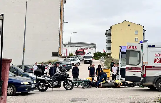 Motosiklet kazası sonucu bir kişi yaralandı