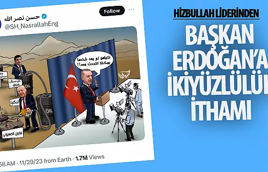 Nasrallah'tan Erdoğan'a Yönelik Sert Karikatür