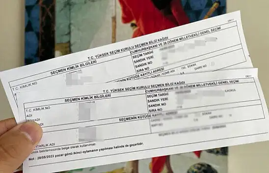 Seçmen bilgi kağıdı yeniden dağıtılacak