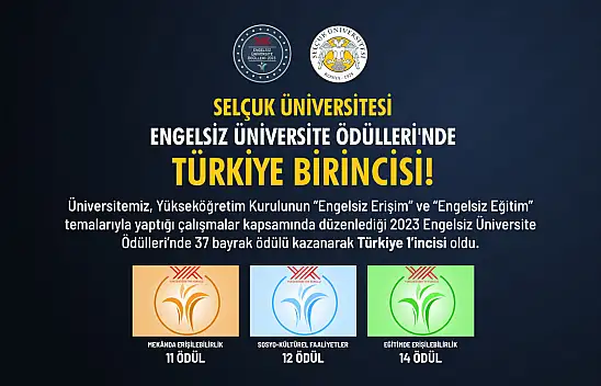 Selçuk Üniversitesi, bu alanda birincilik ödülü aldı
