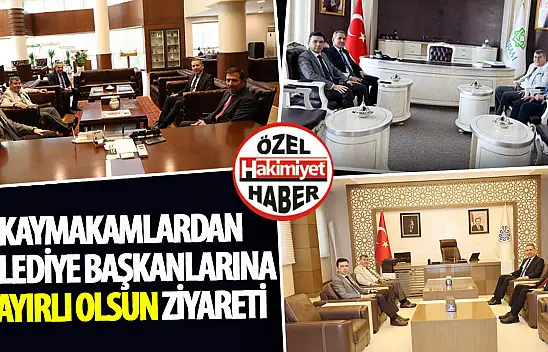 Selçuklu, Meram ve Karatay Kaymakamları Yeniden Seçilen Merkez İlçe Belediye Başkanlarını Ziyaret Etti