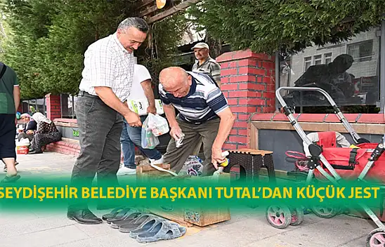 Seydişehir Belediye Başkanı Tutal'dan küçük jest