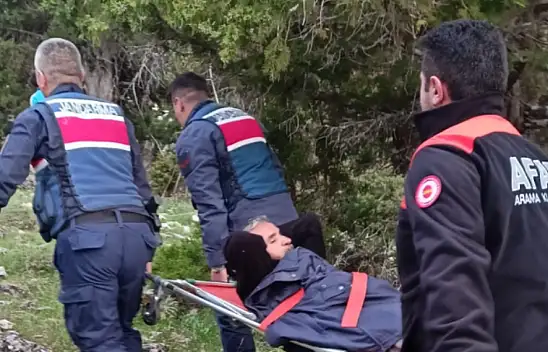 Seydişehir'de bir kişi kayalıklardan aşağıya düştü