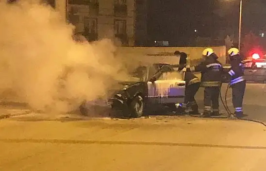 Seyir halindeyken yangın çıktı