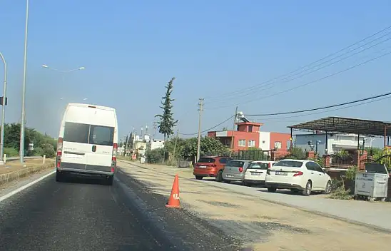 Sıcaklar asfalt eritti