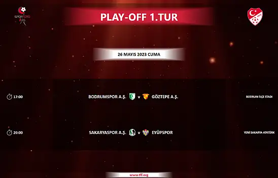 Spor Toto 1. Lig'de play-off programı belli oldu