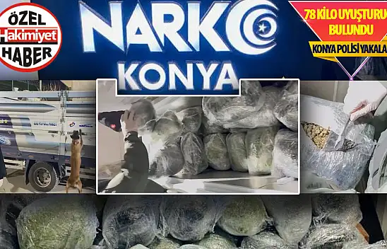 Şüphe üzerine durdurulan araçtan 78 kg uyuşturucu çıktı