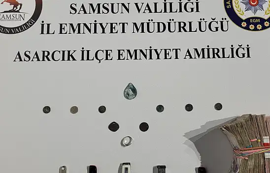 Şüpheli şahsın üzerinden tarih çıktı