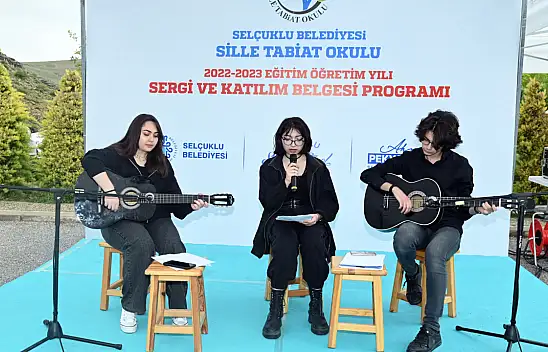 Tabiat okulunda mezuniyet heyecanı