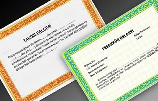 Takdir, teşekkür alanlara asgari ücretin yüzde 60'ı verilecek