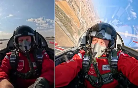 Türk Yıldızları kokpitinde bir komutan!