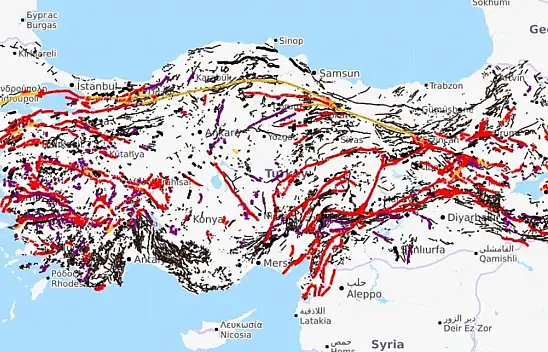 Türkiye'deki Diri Fay Hattı Güncellendi: 45 İl Tehlike Altında, Konya da Risk Altında!
