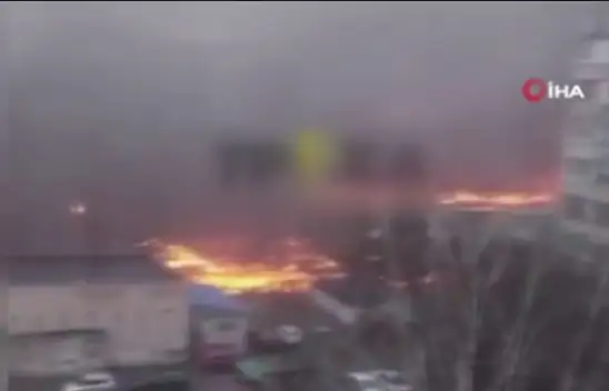 Ukrayna'da helikopter düştü