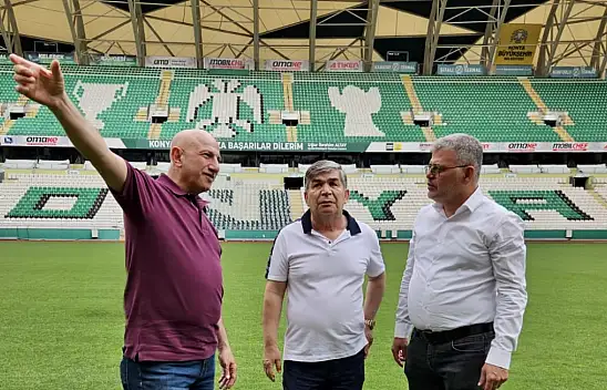 Yeni sezon öncesi MEDAŞ Konya Büyükşehir Stadyumu'nda güvenlik incelemesi