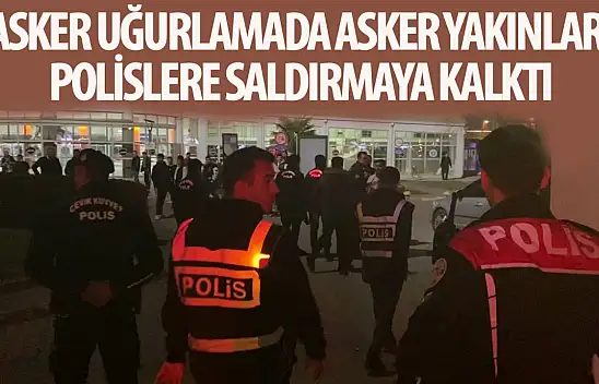 Yol kapatıp, polise saldırmaya kalkıştılar!