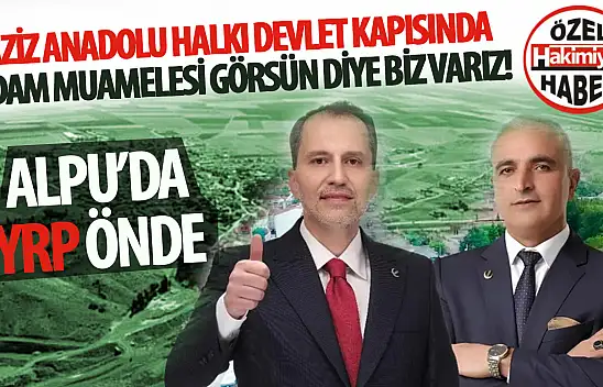 YRP Alpu Belediye Başkan Adayı Hikmet Özkan: 'Aziz Anadolu Halkı Devlet Kapısında Adam Muamelesi Görsün Diye Biz Varız!'