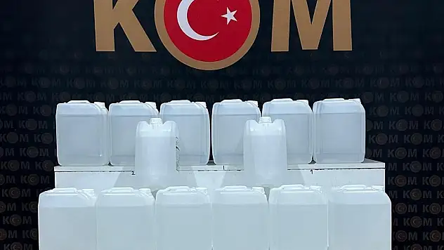 100 litre sahte alkol ele geçirildi