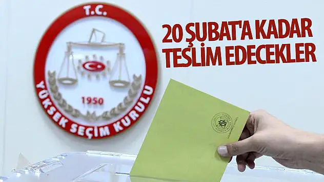 20 Şubat'a kadar teslim edecekler!