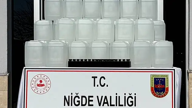 360 litre kaçak alkol ele geçirildi