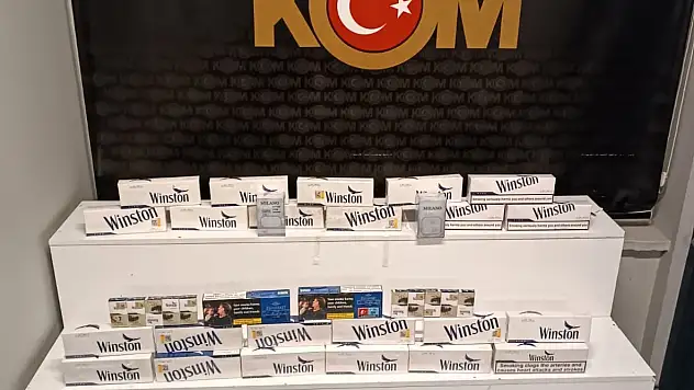 570 paket kaçak sigara ele geçirildi!