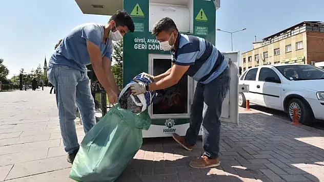 Konya'da giysi ve tekstil atık kumbaralarının sayısı artırıldı
