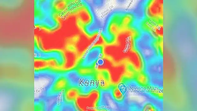 Konya sonunda kıpkırmızı olup koronavirüse teslim oldu