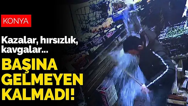 Konya'da tentedeki suyu başından aşağı dökünce haber olan marketçinin başına gelmeyen kalmadı