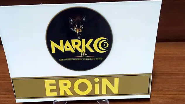 Konya'da şüpheli şahısın üzerinden eroin çıktı