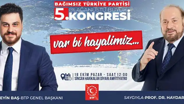 BTP olağanüstü kongresi yarın Ankara'da yapılacak