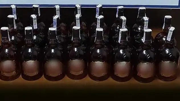 Konya'nın Akşehir ilçesinde kaçak içki operasyonu