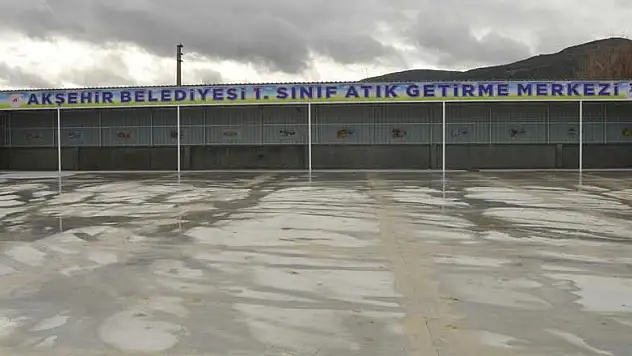 Konya Akşehir'de 1.Sınıf Atık Getirme Merkezi inşaatı devam ediyor