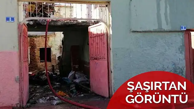 Konya'daki yangın sonrası ekipleri şaşırtan görüntü