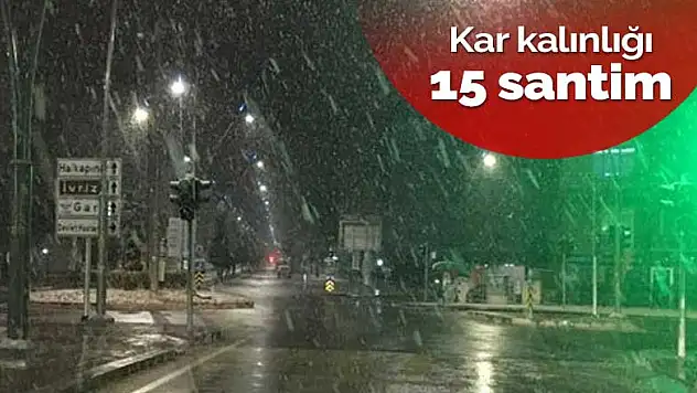 Konya'da İvriz Barajı'nı besleyen mahalle ve dağlarda kar kalınlığı 15 santime ulaştı