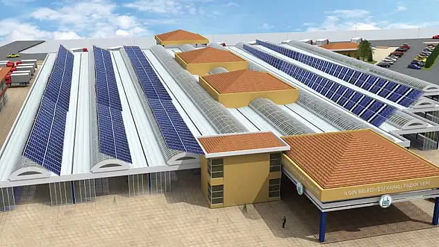 Ilgın Belediyesi'nin Kapalı Pazar Yeri Güneş Enerjisi Santrali Projesi onaylandı