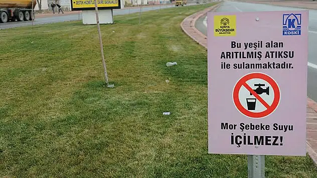 Konya'nın yeraltı su kaynaklarını Mor Şebeke koruyor