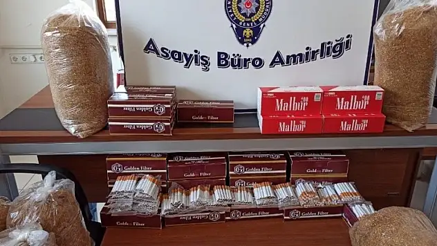 Akşehir polisinden pazar yerinde tütün operasyonu