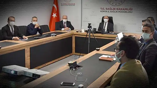 Konya'da pandemi toplantısı yapıldı