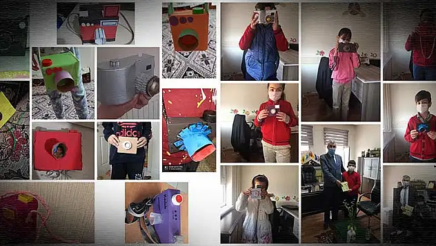 Konya'da atık materyallerle yeteneklerini konuşturdular