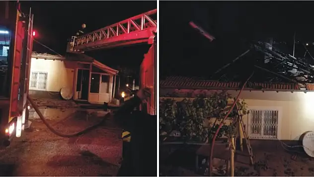 Konya'nın Ereğli ilçesinde müstakil evde çıkan yangın büyümeden söndürüldü