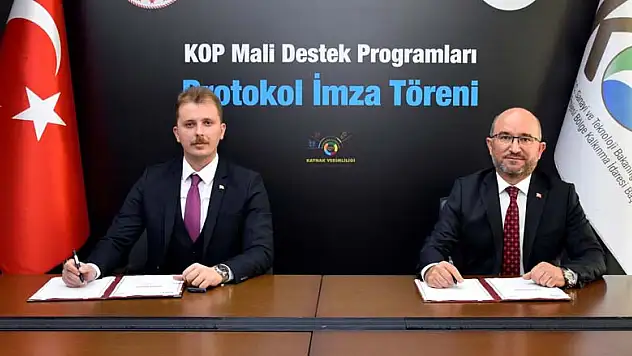 KOP'tan Konya Yunak'a 2 dev yatırım