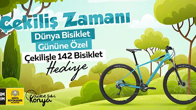 Konya Büyükşehir Belediyesi 142 bisiklet dağıtıyor! BAŞVURULAR DEVAM EDİYOR